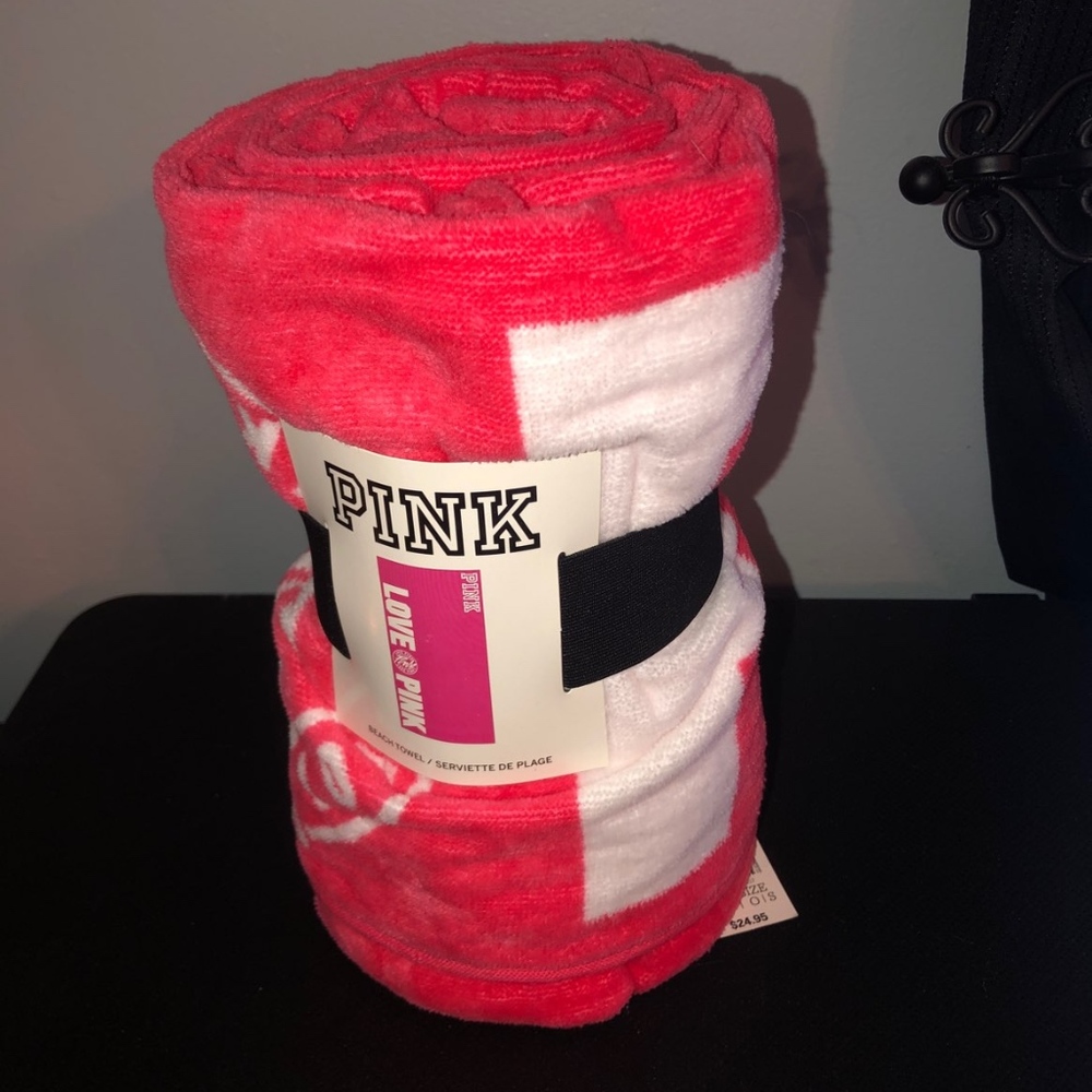 NWT PINK beach Towel